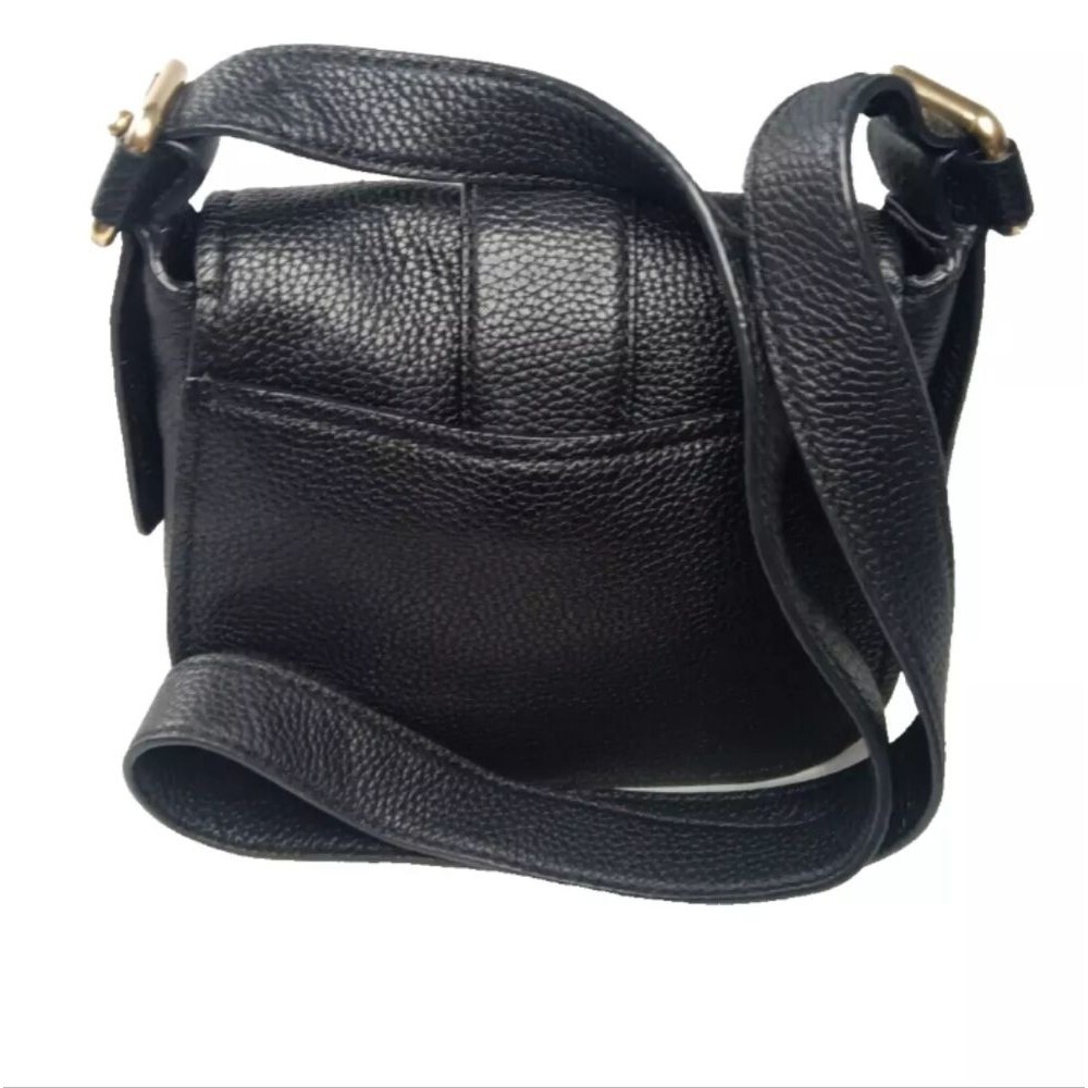 Michael Kors Maxine Pebbled Saddle bag - Black Leather - Picture 2 of 10